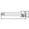 EA164DA-100 1/2"DRx100mm インパクトエクステンションバー エスコ 64498623