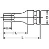 EA164DF-105 1/2"DRx 5mm [INHEX]インパクトソケット エスコ 64498693