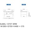SLMAL-1275T-BRW �����p�y�ʍ�Ƒ�/��������_�w�䃌�X�����~���V��_���ʒI�t��_���[�N�e�[�u��LAB�V���[�Y_�����p���{�e�[�u�� �R���H�� 64505247