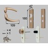 ハンドルセットシリンダー錠(長座タイプ) 新日軽(LIXIL)
