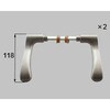 門扉RJ型錠両開きハンドルセット(鋳物用) 新日軽(LIXIL)