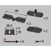 支柱金具セット(H：15用)(スチール柱) 新日軽(LIXIL)