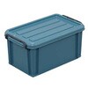 345x205x165mm 収納ケース(バックル付/ブルーグリーン) エスコ