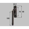 窓用グレモンハンドル錠(R) 新日軽(LIXIL)