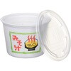 市場 フタ付 みそ汁 カップ 10個 ホワイト 270ml ストリックスデザイン