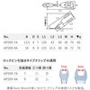 EA604CA-20 2本組 クリップクランプツールスタッビセット(アングル) エスコ 64561167