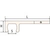 EA643CA-50 400mm バルブホイールフック(ノンスパーキング) エスコ 64595494