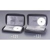 175x55x300mm CD/DVD/BDケース(56枚/ブラック) エスコ