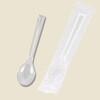 EA912MD-4 123mm プラスチックスプーン(透明/100本) エスコ 64633967