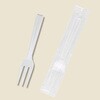 EA912MD-5 120mm プラスチックフォーク(透明/100本) エスコ 64633976