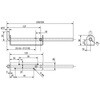 EA951LR-22 Φ10x350mm 門落し(ステンレス製) エスコ 64660777