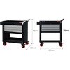 EA956F-3B 500x873x880mm/ 4段 ツールワゴン エスコ 64662859