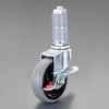 50mm [ECOパイプ用]差込キャスター(自在・ブレーキ付 エスコ