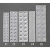 9.5x3.8mm 粘着付クッションゴム(丸形/18粒) エスコ
