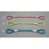 12mmx1.0m 被覆付ワイヤースリング(青) エスコ