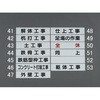 65x300mm マグネット表示板(足場の作業) エスコ