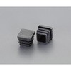 16x 16mm 角型保護キャップ(クロ/4個) エスコ