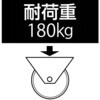 EA986GL-4 200mm キャスター(固定金具/耐熱) エスコ 64673946