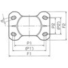 EA986PP-2 75mm キャスター(固定金具) エスコ 64675084