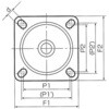 EA986PP-12 75mm キャスター(自在金具) エスコ 64675136