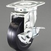 EA986PP-21 65mm キャスター(自在金具・ブレーキ付) エスコ 64675179