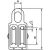 EA987HK-24 50mm/2車 ナイロンプーリー エスコ 64677534