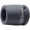 EA164EB-130 3/4"DRx30mm インパクトソケット(十二角) エスコ 64695016