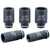EA164KH-1 1/2"DR インパクト用ハブソケットセット(ハブナット/ハブボルト エスコ 64698035