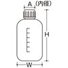 EA508AF-125 Φ61x133mm/ 250ml 細口ポリ容器(10個) エスコ 64726954