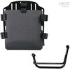 Unitgarage / ユニットガレージ Aluminum bag holder with adjustable front in Hypalon and Quick Release System + subframe， Black | UG007+U000+2251SX-Black