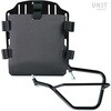 Unitgarage / ユニットガレージ Aluminum bag holder with adjustable front in Hypalon and Quick Release System + subframe， Black | UG007+U000+2504SX-Black
