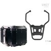 Unitgarage / ユニットガレージ Atlas 36L Aluminum Top Case + Rear luggage rack， Black | AL4_BL+1932-Black