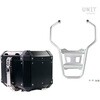 Unitgarage / ユニットガレージ Atlas 36L Aluminum Top Case + Rear luggage rack， Silver | AL4_BL+1932-Silver