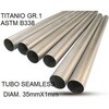 TU.T.2 Cafe Racer Tubo titanio seamleSs D35mm�~1mm L1000mm Titanio seamless Gr.1 TUBE AISI Tig GPR Exhaust (�W�[�s�[�A�[���G�L�]�[�X�g) 64739686