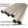 TU.T.3 Cafe Racer Tubo titanio seamleSs D45mm�~1mm L1000mm Titanio seamless Gr.1 TUBE AISI Tig GPR Exhaust (�W�[�s�[�A�[���G�L�]�[�X�g) 64739720