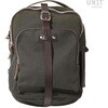 Unitgarage / ユニットガレージ Canvas tank bag， Green/Brown | U032-Green-Brown