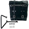 Unitgarage / ユニットガレージ Canvas Side Pannier Scram 22L-30L + Subframe husqvarna svartpilen 701， Black/Black | U201+3002-Black-Black