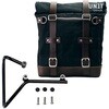Unitgarage / ユニットガレージ Canvas Side Pannier Scram 22L-30L + Subframe husqvarna svartpilen 701， Black/Brown | U201+3002-Black-Brown