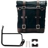 Unitgarage / ユニットガレージ Canvas Side Pannier Scram 22L-30L + Subframe R 1200 GS， Black/Brown | U201+1229-Black-Brown
