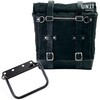Unitgarage / ユニットガレージ Canvas Side Pannier Scram 22L-30L + Subframe R80 G/S， Black/Black | U201+1008-Black-Black