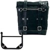 Unitgarage / ユニットガレージ Canvas Side Pannier Scram 22L-30L + Universal frame， Black/Black | U201+1006-Black-Black