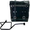 Unitgarage / ユニットガレージ Canvas Side Pannier Scram 22L-30L + Right Subframe Guzzi V7_850， Black/Black | U201+2216DX-Black-Black