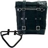 Unitgarage / ユニットガレージ Canvas Side Pannier Scram 22L-30L + Right Subframe husqvarna 200 (2020 until now)， Black/Black | U201+3003DX-Black-Black