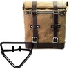 Unitgarage / ユニットガレージ Canvas Side Pannier Scram 22L-30L + Right Subframe husqvarna 401 (2020 until now)， Beige/Brown | U201+3004DX-Beige-Brown