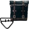 Unitgarage / ユニットガレージ Canvas Side Pannier Scram 22L-30L + Right Subframe husqvarna 401 (2020 until now)， Black/Brown | U201+3004DX-Black-Brown