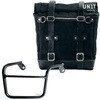 Unitgarage / ユニットガレージ Canvas Side Pannier Scram 22L-30L + Right Subframe Mash， Black/Black | U201+2600DX-Black-Black