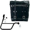 Unitgarage / ユニットガレージ Canvas Side Pannier Scram 22L-30L + Right Subframe Triumph T100 (2017 until now)， Black/Black | U201+1011DX-Black-Black