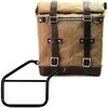 Unitgarage / ユニットガレージ Canvas Side Pannier Scram 22L-30L + Right Subframe Triumph Trident 660， Beige/Brown | U201+3500DX-Beige-Brown