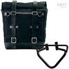 Unitgarage / ユニットガレージ Canvas Side Pannier Scram 22L-30L + Left Subframe husqvarna 401 (2020 until now)， Black/Black | U201+3003SX-Black-Black
