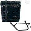 Unitgarage / ユニットガレージ Canvas Side Pannier Scram 22L-30L + Left Subframe Kawasaki Z900RS， Black/Black | U201+1021SX-Black-Black